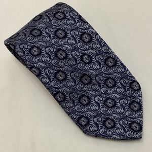 Dolce & Gabbana Navy and Silver Swirl Tie